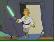 Mark Hamill dans Homer garde du corps